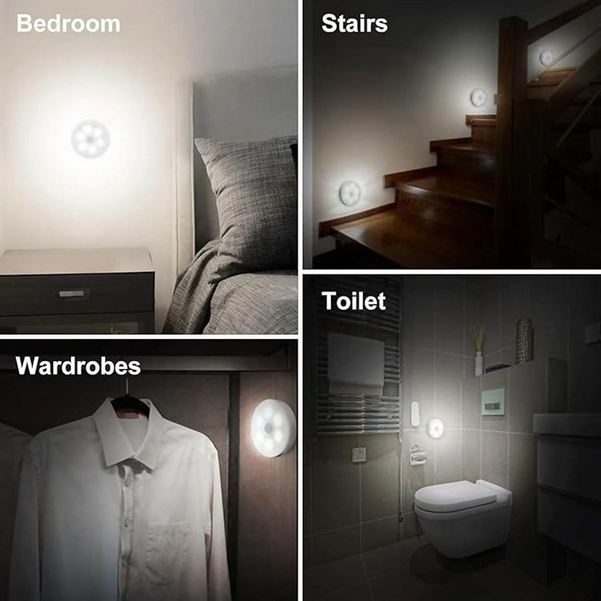 Rechargeable Motion Sensor LED Night Light with USB Charging