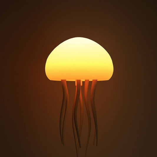 Warm Jellyfish Night Light Lamp | Soft Ambient Glow Mood Light for Home Decor