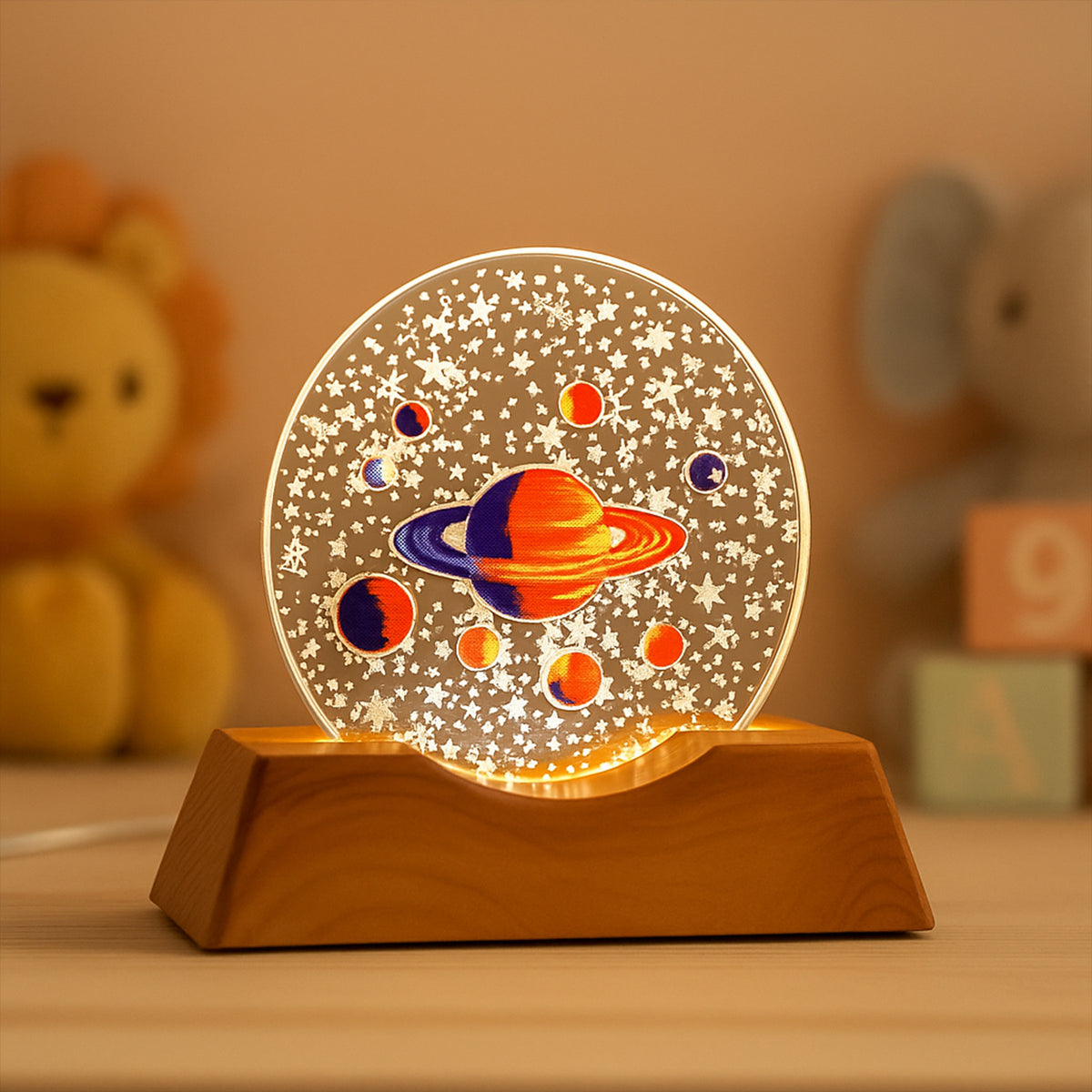 3d Creative Visualization Lamp  Led Night Ligh (1 Pc)