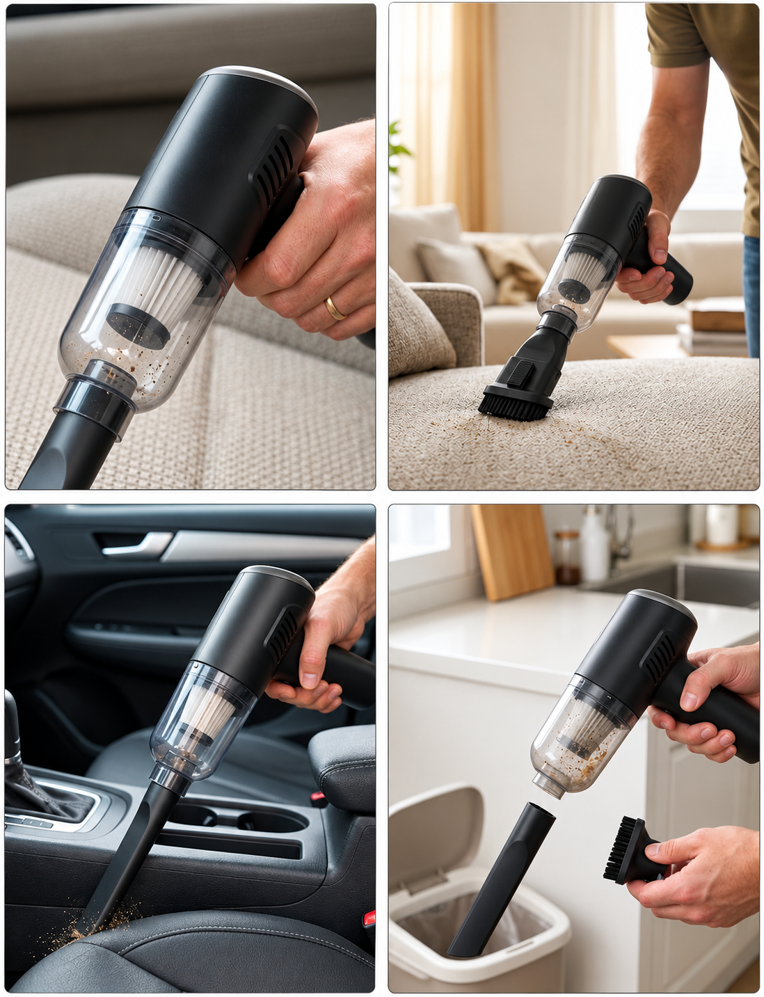 3-in-1 Portable Mini Vacuum Cleaner For Home, Car & Garden Cleaning